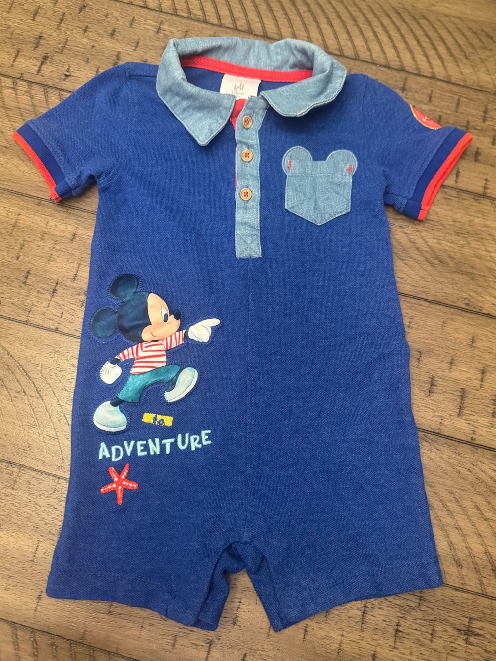 DISNEY Baby Mickey Mouse and Donald Duck Adventure Romper